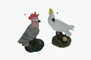 Obrázek z Kakadu růžový/bílý, poly, 9,5cm (4) 